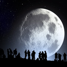 Astronomickým symbolem Měsíce je srpek: ☾