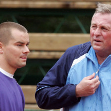 S Mirkem Topolánkem byli jako „bratři v triku“, fotka z roku 2009, kdy byla oba na vrcholu sil i moci