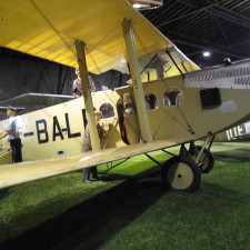 Expozice věnovaná Čs. letectví na letišti Kbely