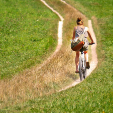 Cesta z města ideálně na kole