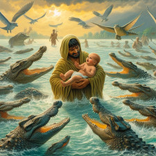 Mezi krokodýly může dítě přežít jen zázrakem