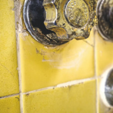 Čištění spár mezi dlaždičkami bělidlem je může poškodit