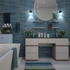 Krásná a čistá koupelna je perlou bytu