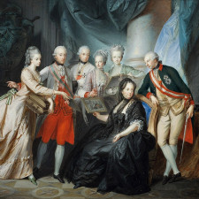 Marie Terezie a část její rodiny