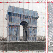 Jak se vám líbí zabalený Vítězný oblouk?