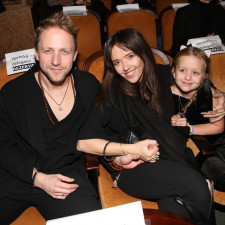 Tomáš Klus s manželkou Tamarou a dcerou Josefínou