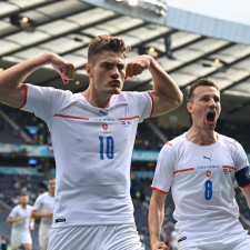 Trefí se Patrik Schick (vlevo) na šampionátu počtvrté?